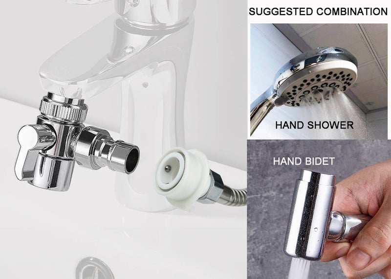 MissMin faucet to shower hose diverter to Dishwasher Snap,aerator quick connect to hand bidet and shower,for bathroom/kitchen sink - Image 3